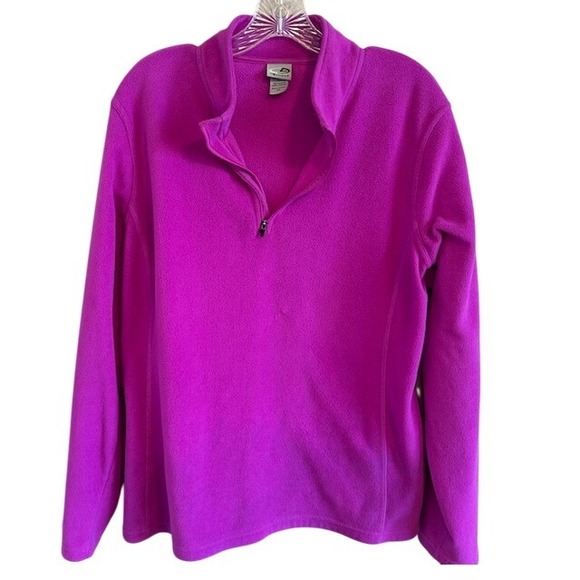 C9 By Champion Women's Quarter Zip Fleece Pullover‎ Sweater Purple Size XXL - Picture 1 of 6